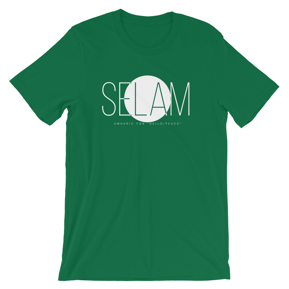 'Selam' (Amharic: Hello/Peace) Short-Sleeve Unisex T-Shirt (Online)